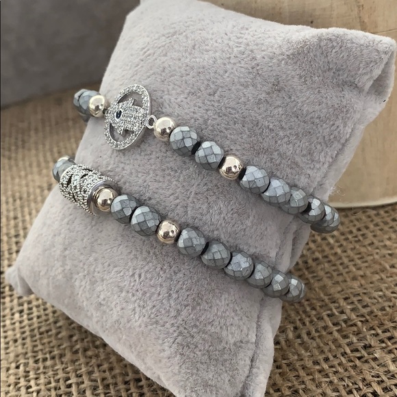 Silver Protection Bracelet Set - Picture 6 of 8